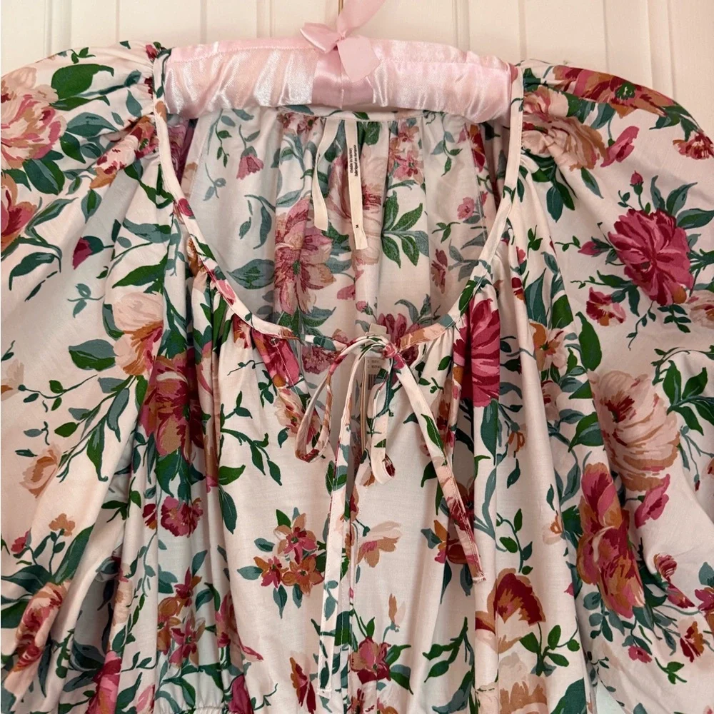 💕Anthropologie The Somerset Maxi Dress Puff Sleeve Edition size medium Brand New - Picture 7 of 12